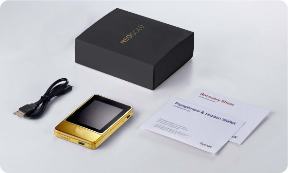 Vaultdataor NeoGold what's in the box